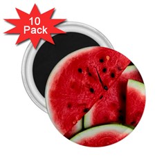 Watermelon, Fruit, Green, Red 2 25  Magnets (10 Pack) 