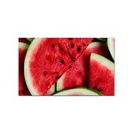 Watermelon, Fruit, Green, Red Sticker (Rectangular) Front