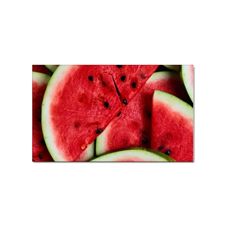 Watermelon, Fruit, Green, Red Sticker (Rectangular)