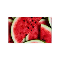 Watermelon, Fruit, Green, Red Sticker Rectangular (100 Pack) by kyorashop23