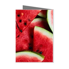 Watermelon, Fruit, Green, Red Mini Greeting Cards (pkg Of 8)