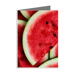 Watermelon, Fruit, Green, Red Mini Greeting Cards (Pkg of 8) Right