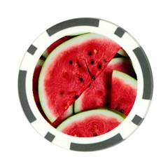 Watermelon, Fruit, Green, Red Poker Chip Card Guard