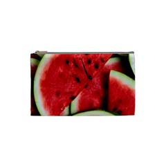 Watermelon, Fruit, Green, Red Cosmetic Bag (small)