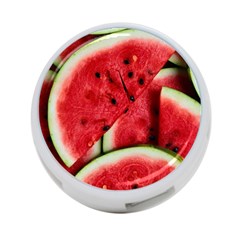 Watermelon, Fruit, Green, Red 4-port Usb Hub (two Sides)