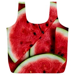 Watermelon, Fruit, Green, Red Full Print Recycle Bag (xl) by kyorashop23