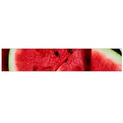 Watermelon, Fruit, Green, Red Large Premium Plush Fleece Scarf 