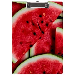 Watermelon, Fruit, Green, Red A4 Acrylic Clipboard