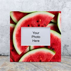 Watermelon, Fruit, Green, Red White Box Photo Frame 4  X 6 