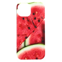 Watermelon, Fruit, Green, Red Iphone 15 Plus Black Uv Print Pc Hardshell Case