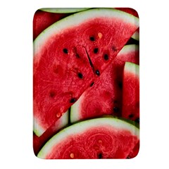 Watermelon, Fruit, Green, Red Rectangular Glass Fridge Magnet (4 Pack)