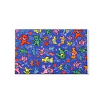 Grateful Dead Dancing Bears Pattern Sticker Rectangular (100 pack) Front