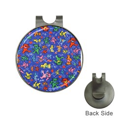 Grateful Dead Dancing Bears Pattern Hat Clips With Golf Markers