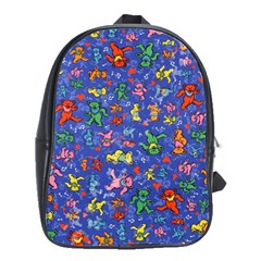 Grateful Dead Dancing Bears Pattern School Bag (large)