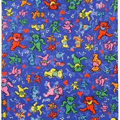 Grateful Dead Dancing Bears Pattern Play Mat (square) by Salmanaz77