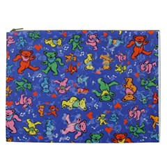 Grateful Dead Dancing Bears Pattern Cosmetic Bag (xxl)