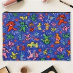 Grateful Dead Dancing Bears Pattern Cosmetic Bag (XXXL) Front