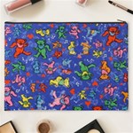 Grateful Dead Dancing Bears Pattern Cosmetic Bag (XXXL) Back