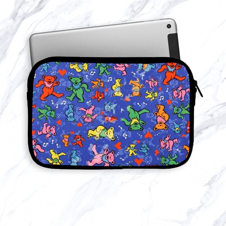 Grateful Dead Dancing Bears Pattern Apple iPad Mini Zipper Cases