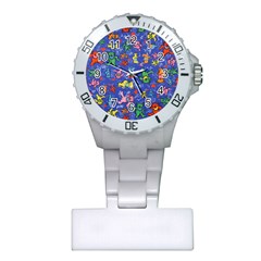 Grateful Dead Dancing Bears Pattern Plastic Nurses Watch