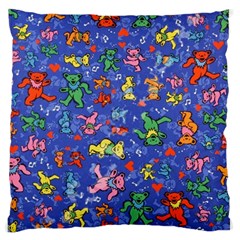 Grateful Dead Dancing Bears Pattern Standard Premium Plush Fleece Cushion Case (two Sides)