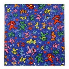 Grateful Dead Dancing Bears Pattern Banner And Sign 4  X 4  by Salmanaz77