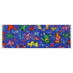 Grateful Dead Dancing Bears Pattern Banner And Sign 9  X 3  by Salmanaz77