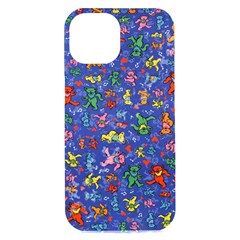 Grateful Dead Dancing Bears Pattern Iphone 15 Plus Black Uv Print Pc Hardshell Case by Salmanaz77