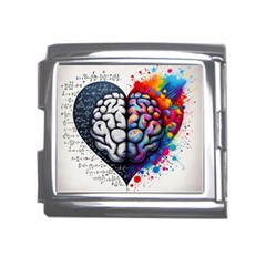 Brain Heart Math Mega Link Italian Charm (18mm) by Salmanaz77