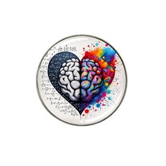 Brain Heart Math Hat Clip Ball Marker