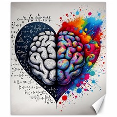 Brain Heart Math Canvas 8  X 10 