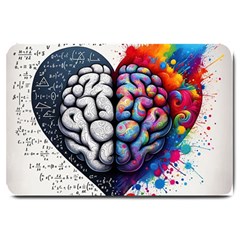 Brain Heart Math Large Doormat