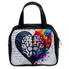 Brain Heart Math Classic Handbag (two Sides)