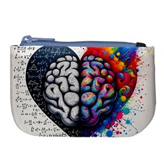 Brain Heart Math Large Coin Purse