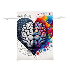 Brain Heart Math Lightweight Drawstring Pouch (l) by Salmanaz77