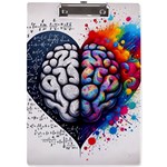 Brain Heart Math A4 Acrylic Clipboard Front