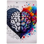 Brain Heart Math A4 Acrylic Clipboard Back