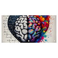 Brain Heart Math Banner And Sign 6  X 3 