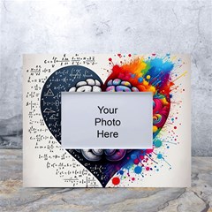 Brain Heart Math White Tabletop Photo Frame 4 x6 