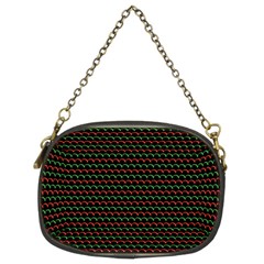 Geometric Abstract Pattern Line Chain Purse (two Sides)