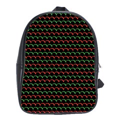 Geometric Abstract Pattern Line School Bag (large)