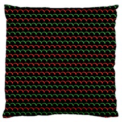 Geometric Abstract Pattern Line Large Premium Plush Fleece Cushion Case (one Side)