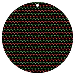 Geometric Abstract Pattern Line Uv Print Acrylic Ornament Round