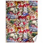 Pattern Kitten Christmas Canvas 36  x 48  35.26 x46.15  Canvas - 1