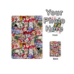 Pattern Kitten Christmas Playing Cards 54 Designs (mini)