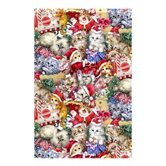 Pattern Kitten Christmas Shower Curtain 48  X 72  (small)  by Bedest