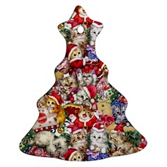 Pattern Kitten Christmas Ornament (christmas Tree) 