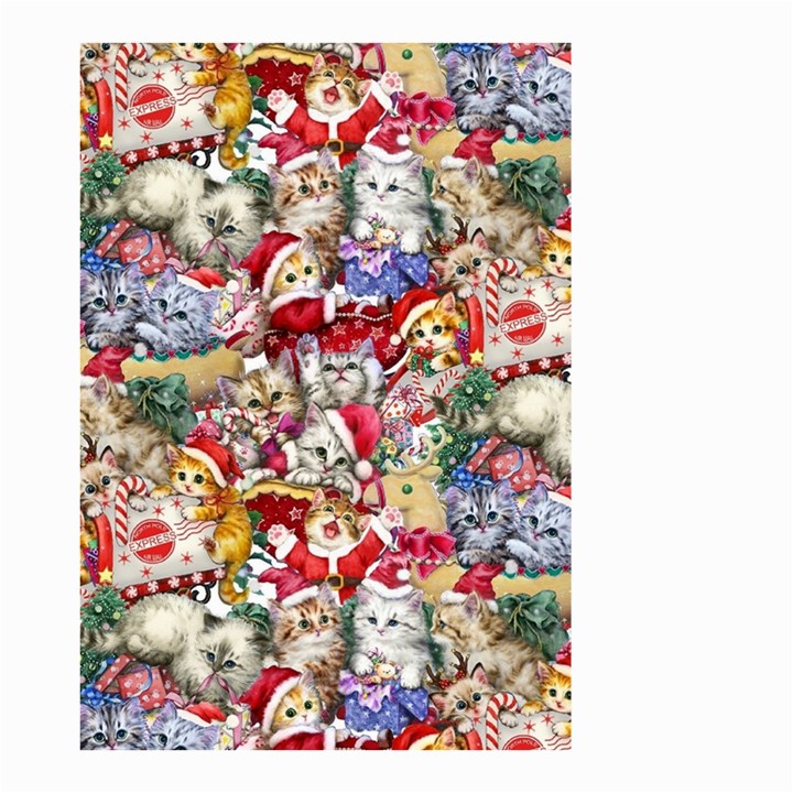 Pattern Kitten Christmas Small Garden Flag (Two Sides)