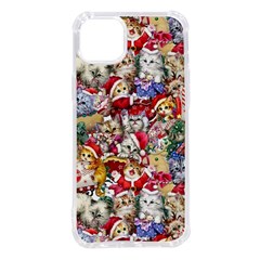 Pattern Kitten Christmas Iphone 14 Plus Tpu Uv Print Case