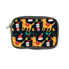 Funny Christmas Pattern Background Coin Purse